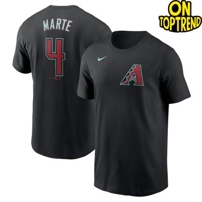 Arizona Diamondbacks Ketel Marte Nike Black 2024 Fuse Name & Number