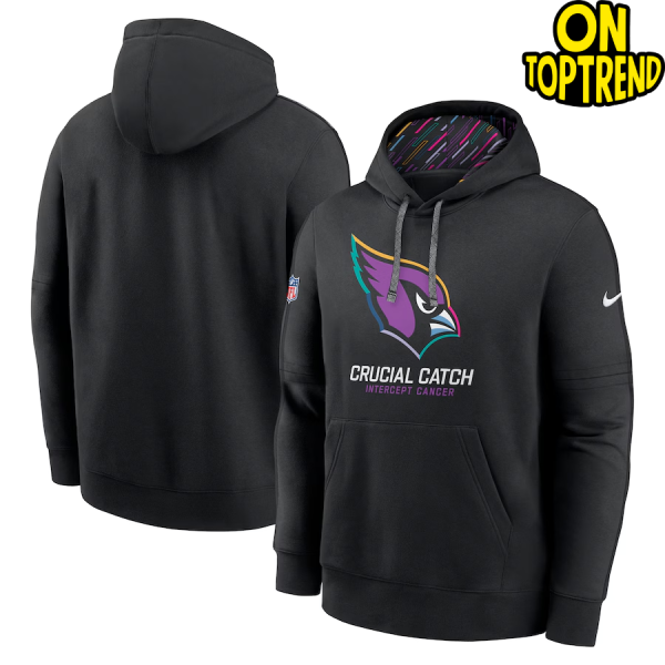 Arizona Cardinals Nike 2024 NFL Crucial Catch Club Pullover Hoodie & T-shirt & Sweatshirt