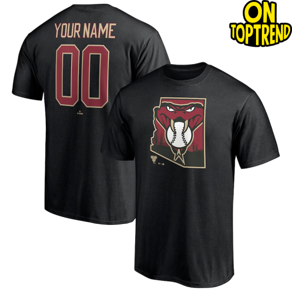 Arizona Diamondbacks Black Hometown Legend Personalized Name & Number