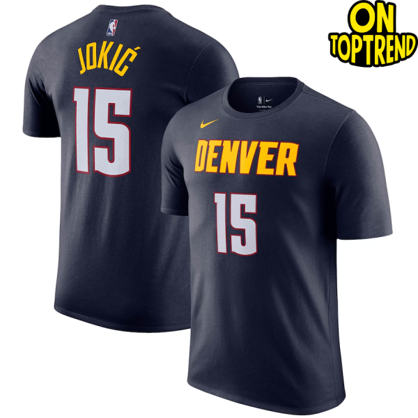 Denver Nuggets Nike Name & Number Icon T-Shirt - Nikola Jokic